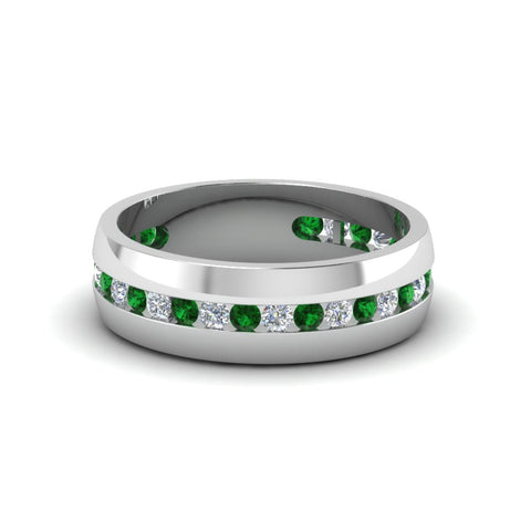 Mens Channel Set Wedding Ring