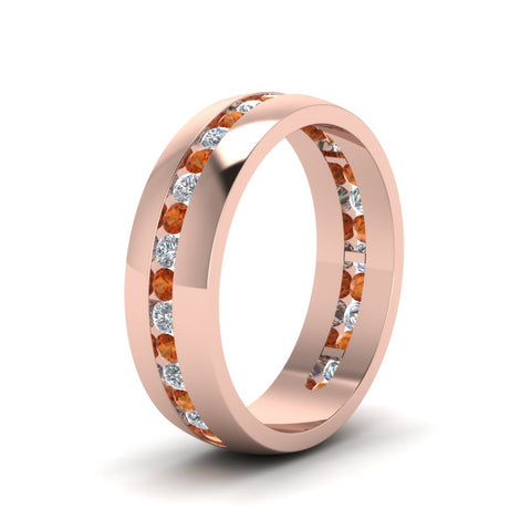 Mens Channel Set Wedding Ring