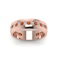 Thumbnail 11 - Mens Channel Set Wedding Ring