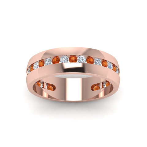 Mens Channel Set Wedding Ring