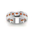 Thumbnail 36 - Mens Channel Set Wedding Ring