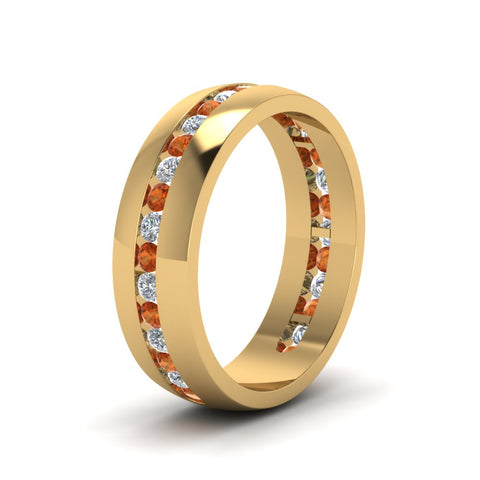 Mens Channel Set Wedding Ring