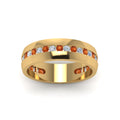 Thumbnail 57 - Mens Channel Set Wedding Ring