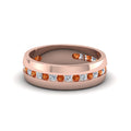 Thumbnail 75 - Mens Channel Set Wedding Ring