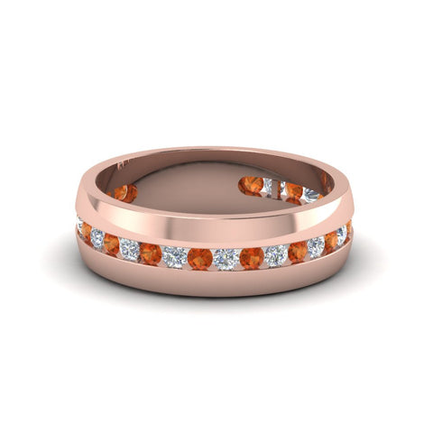 Mens Channel Set Wedding Ring