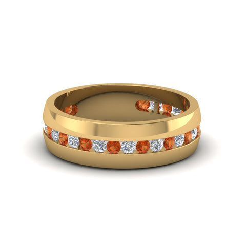 Mens Channel Set Wedding Ring