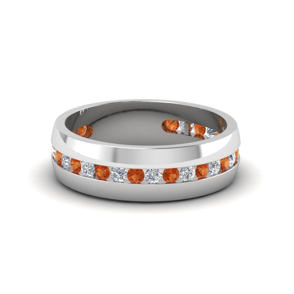 Mens Channel Set Wedding Ring