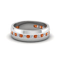 Thumbnail 93 - Mens Channel Set Wedding Ring