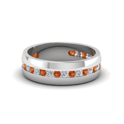 Mens Channel Set Wedding Ring