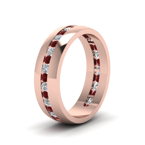 Mens Channel Set Wedding Ring