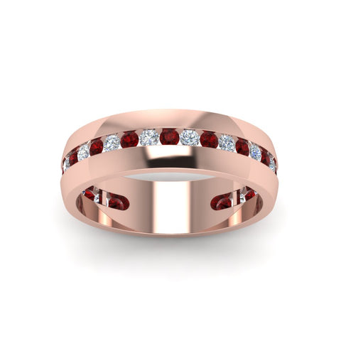 Mens Channel Set Wedding Ring