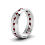 Load image into Gallery viewer, Mens Channel Set Wedding Ring
