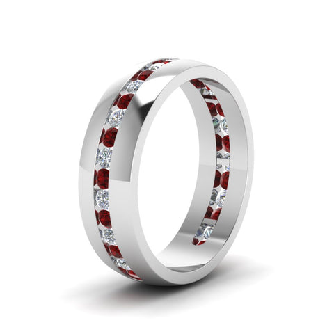 Mens Channel Set Wedding Ring