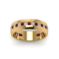 Thumbnail 63 - Mens Channel Set Wedding Ring