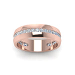 Load image into Gallery viewer, Mens Channel Set Wedding Ring
