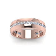 Mens Channel Set Wedding Ring