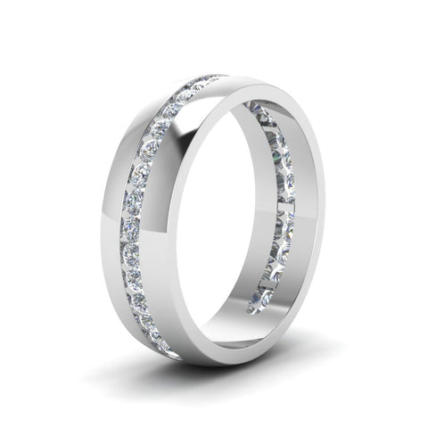 Mens Channel Set Wedding Ring
