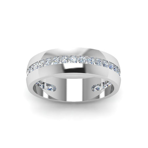 Mens Channel Set Wedding Ring