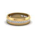 Thumbnail 47 - Mens Channel Set Wedding Ring