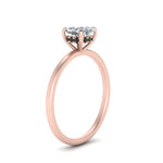 Load image into Gallery viewer, Cushion Cut Thin Setting Hidden Halo Diamond Ring
