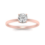 Load image into Gallery viewer, Cushion Cut Thin Setting Hidden Halo Diamond Ring
