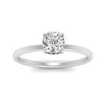 Load image into Gallery viewer, Cushion Cut Thin Setting Hidden Halo Diamond Ring
