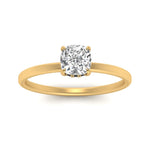 Load image into Gallery viewer, Cushion Cut Thin Setting Hidden Halo Diamond Ring
