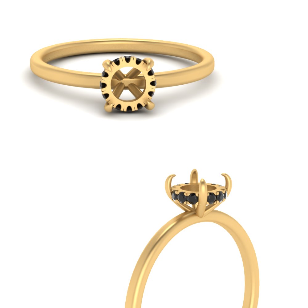 Semi Mount Thin Setting Hidden Halo Ring