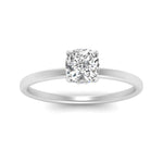 Load image into Gallery viewer, Cushion Cut Thin Setting Hidden Halo Diamond Ring
