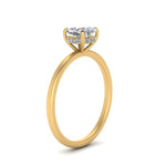 Load image into Gallery viewer, Cushion Cut Thin Setting Hidden Halo Diamond Ring
