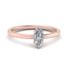 Load image into Gallery viewer, Marquise Cut Thin Setting Hidden Halo Diamond Ring