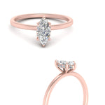 Load image into Gallery viewer, Marquise Cut Thin Setting Hidden Halo Ring
