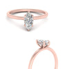 Load image into Gallery viewer, Marquise Cut Thin Setting Hidden Halo Diamond Ring