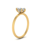 Load image into Gallery viewer, Marquise Cut Thin Setting Hidden Halo Diamond Ring

