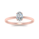Load image into Gallery viewer, Oval Shaped Thin Setting Hidden Halo Diamond Ring

