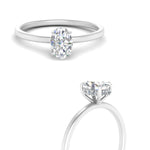 Load image into Gallery viewer, Oval Cut Thin Setting Hidden Halo Ring
