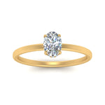 Load image into Gallery viewer, Oval Shaped Thin Setting Hidden Halo Diamond Ring
