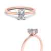 Load image into Gallery viewer, Radiant Cut Lab Grown Hidden Halo Engagement Ring
