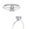 Load image into Gallery viewer, Radiant Cut Lab Grown Hidden Halo Engagement Ring