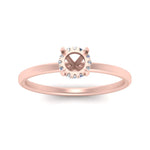 Load image into Gallery viewer, Semi Mount Thin Setting Hidden Halo Ring
