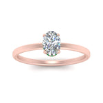 Load image into Gallery viewer, Oval Shaped Thin Setting Hidden Halo Diamond Ring
