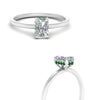 Load image into Gallery viewer, Radiant Cut Lab Grown Hidden Halo Engagement Ring