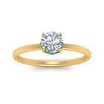 Load image into Gallery viewer, Round Cut Thin Setting Hidden Halo Ring
