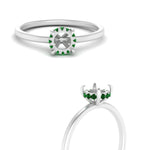 Load image into Gallery viewer, Semi Mount Thin Setting Hidden Halo Ring
