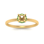 Load image into Gallery viewer, Semi Mount Thin Setting Hidden Halo Ring
