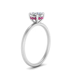 Load image into Gallery viewer, Cushion Cut Thin Setting Hidden Halo Diamond Ring
