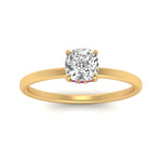 Load image into Gallery viewer, Cushion Cut Thin Setting Hidden Halo Diamond Ring
