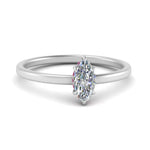 Load image into Gallery viewer, Marquise Cut Thin Setting Hidden Halo Diamond Ring
