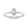 Load image into Gallery viewer, Marquise Cut Thin Setting Hidden Halo Diamond Ring