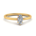Load image into Gallery viewer, Marquise Cut Thin Setting Hidden Halo Diamond Ring
